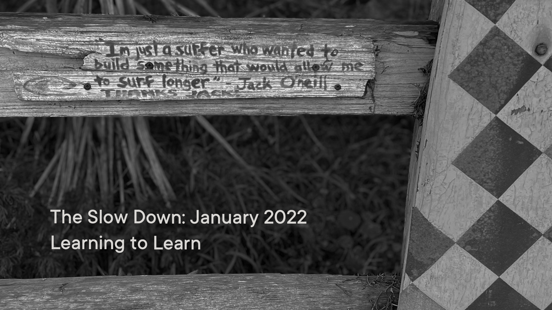 The Slowdown: January 2022 <br> Learning to Learn